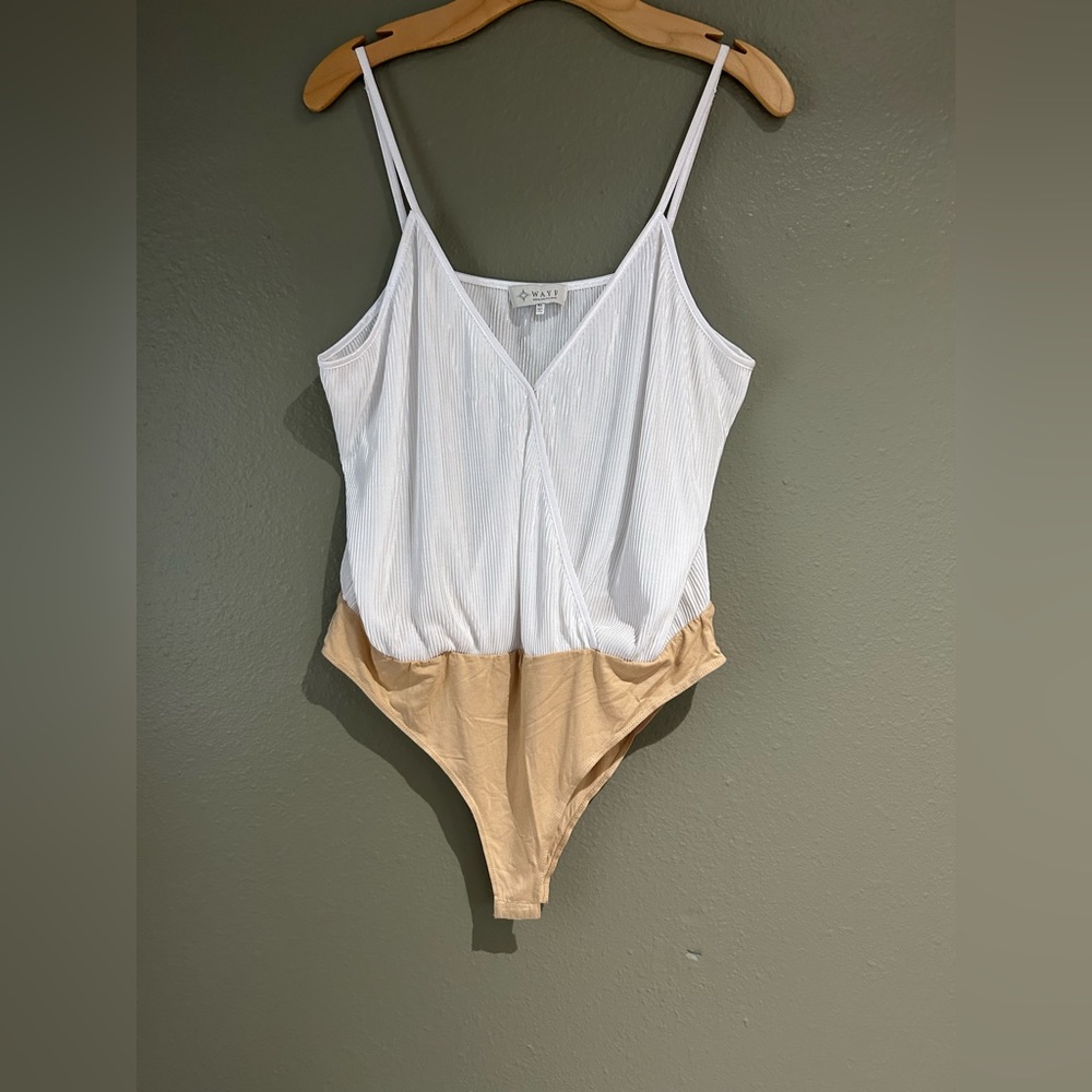 White bodysuit. Size XL